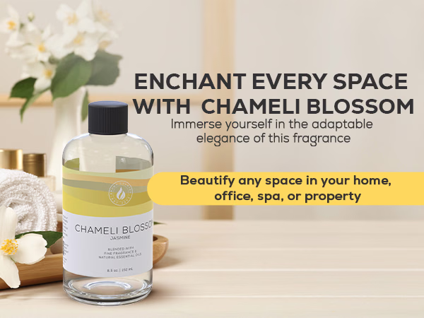 Aroma Country — Chameli Blossom / Blooming Jasmine / A+ Content / Elevate any setting, composition 1, panel 1