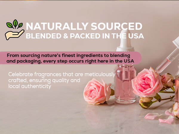 Aroma Country — Ruh Gulab / Rose Garden / A+ Content / Naturally sourced and made in the USA, composition 1, panel 1