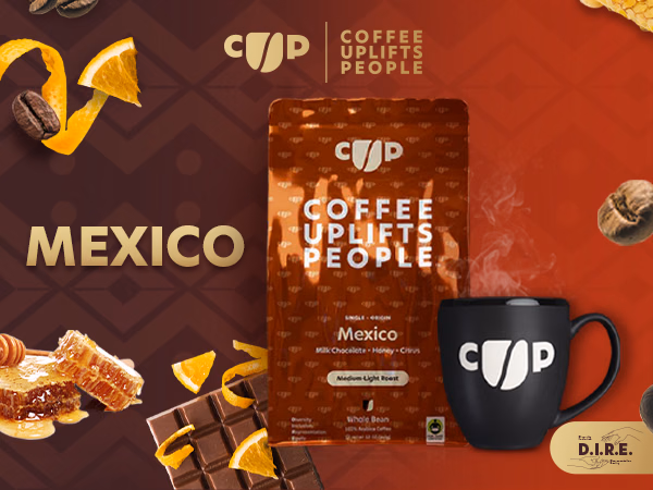 Coffee Uplifts People — Mexico / A+ Content, composition 1, panel 1