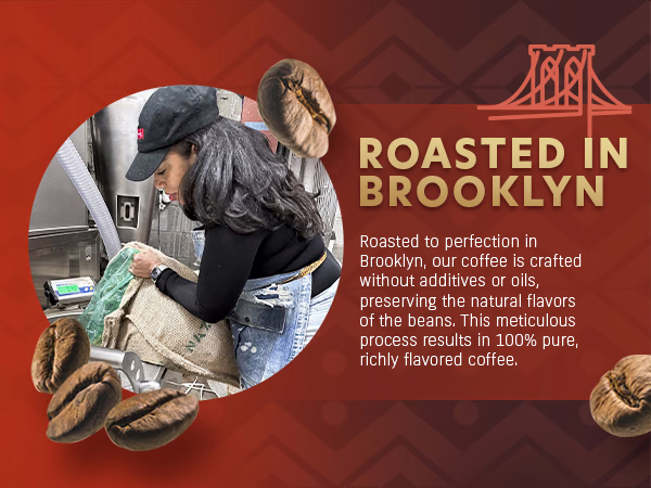 Coffee Uplifts People — Mexico / A+ Content / Roasted in Brooklyn, composition 1, panel 1