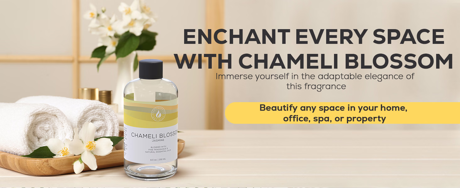 Aroma Country — Chameli Blossom / Blooming Jasmine / A+ Content / Elevate any setting, composition 1, panel 1