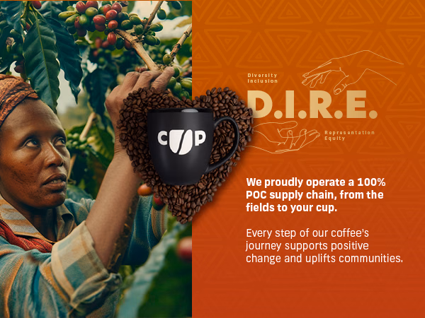 Coffee Uplifts People — Ethiopia / A+ Content, composition 1, panel 1