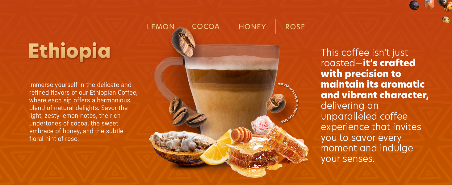 Coffee Uplifts People — Ethiopia / A+ Content, composition 1, panel 1