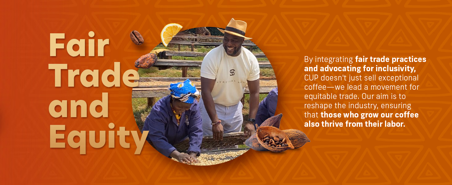 Coffee Uplifts People — Ethiopia / A+ Content / Fair trade and equity, composition 1, panel 1
