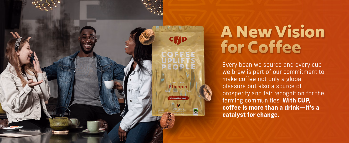 Coffee Uplifts People — Ethiopia / A+ Content / A new vision for coffee, composition 1, panel 1