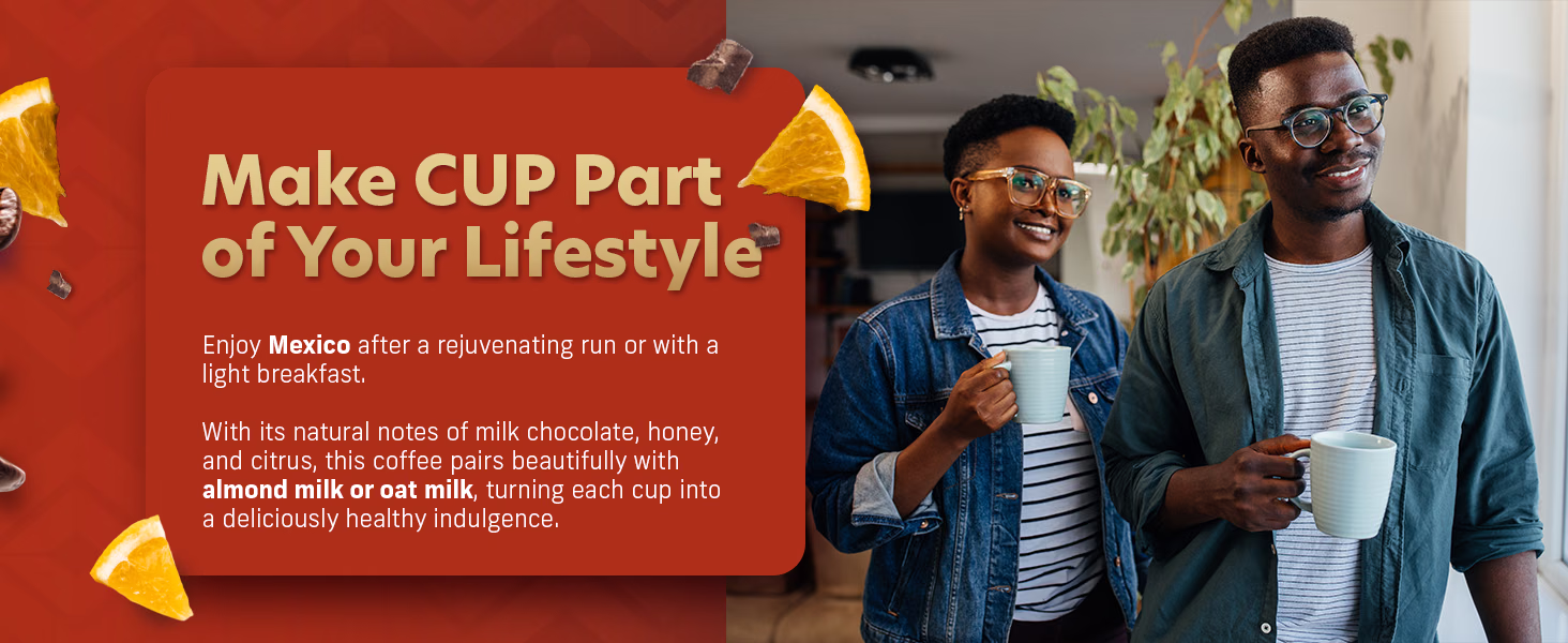 Coffee Uplifts People — Mexico / A+ Content, composition 1, panel 1