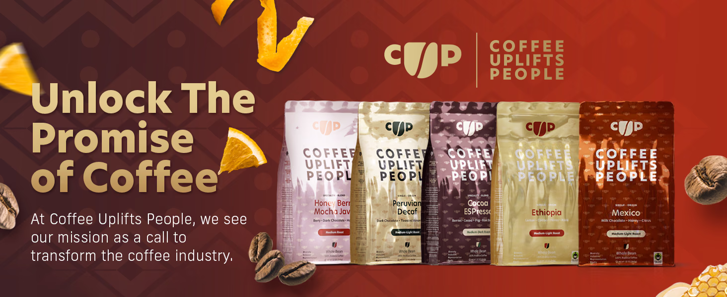 Coffee Uplifts People — Mexico / A+ Content / Unlock the promise of coffee, composition 1, panel 1