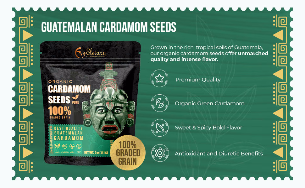 Eletary — Cardamom Seeds / A+ Content, composition 1, panel 1