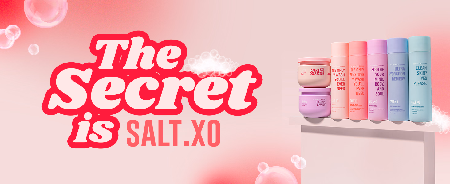 SALT XO — Grapefruit Sensitive Yoni Gel Wash / A+ Content / The secret is SALT XO, composition 1, panel 1