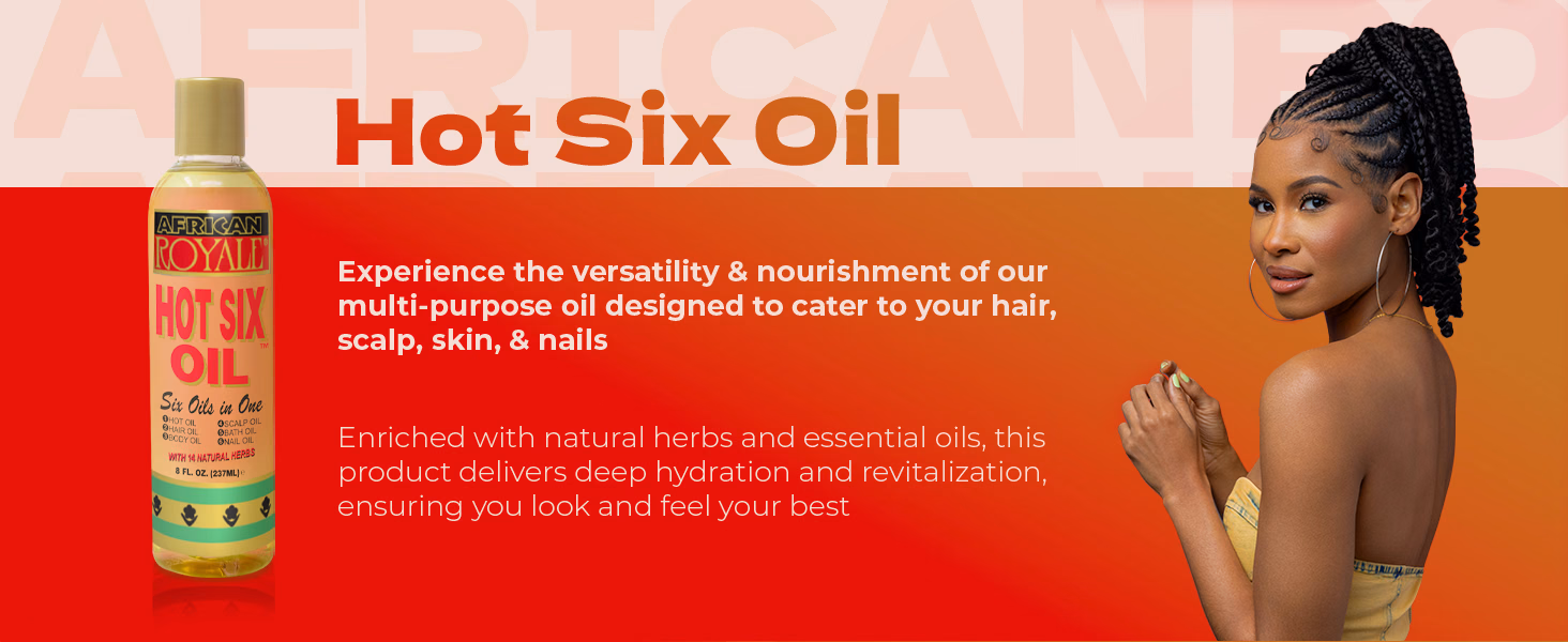 Bronner Bros. — African Royale Hot Six Oil / A+ Content / Hot Six introduction, composition 1, panel 1