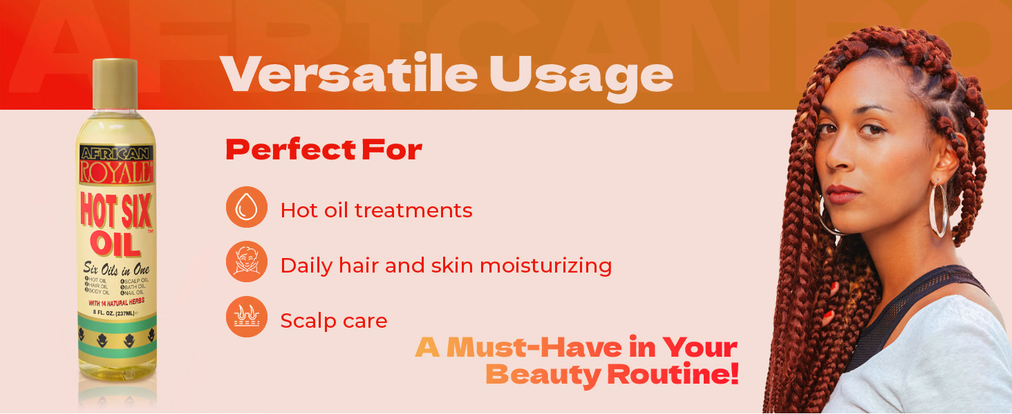 Bronner Bros. — African Royale Hot Six Oil / A+ Content / Versatile usage, composition 1, panel 1