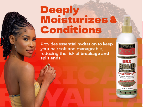 Bronner Bros. — African Royale Hot Six Oil / A+ Content / Moisture and conditioning, composition 1, panel 1