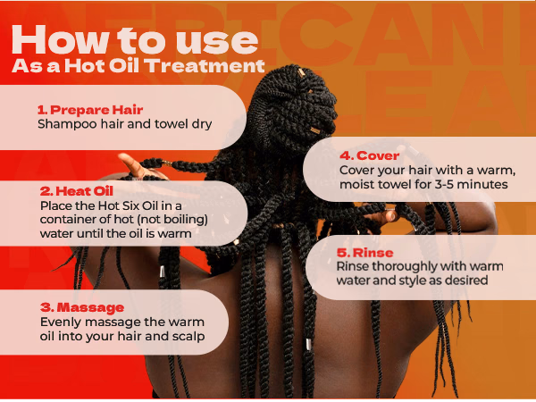 Bronner Bros. — African Royale Hot Six Oil / A+ Content / Hot oil treatment, composition 1, panel 1