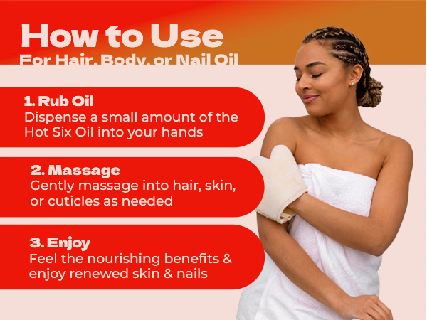 Bronner Bros. — African Royale Hot Six Oil / A+ Content / Hair, body and nail oil, composition 1, panel 1