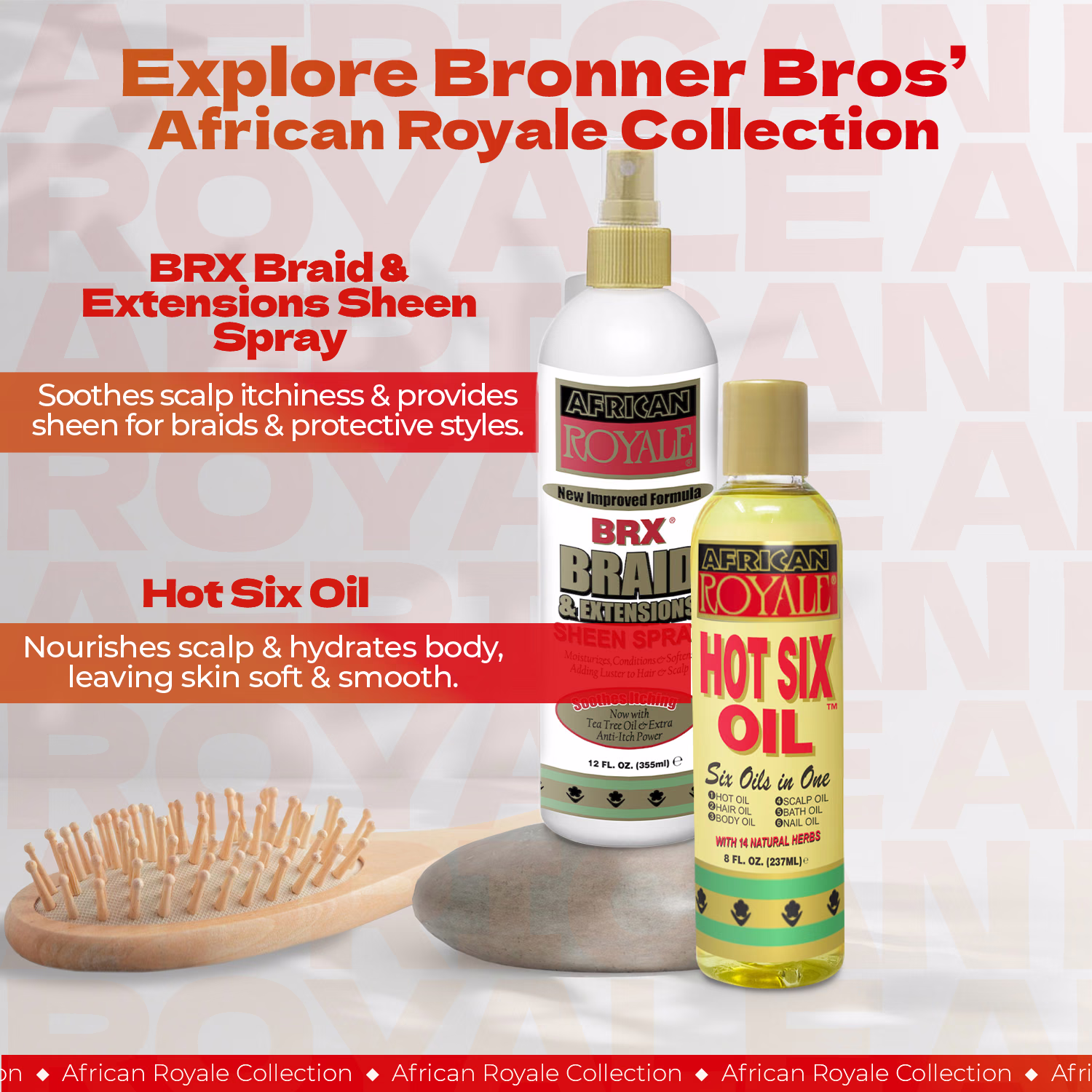 Bronner Bros. / African Royale BRX Braid & Extensions Sheen Spray — listing image 6