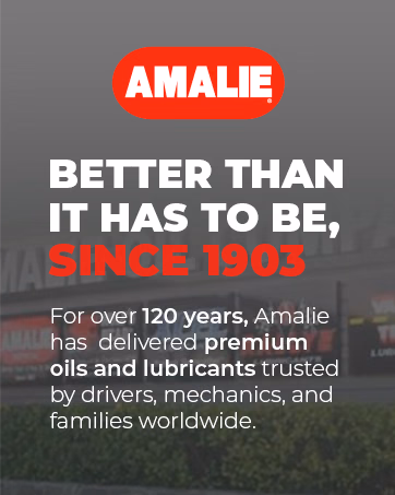 Amalie introduces its oil and lubricant heritage: “Better than it has to be, since 1903,” serving drivers, mechanics, and families.