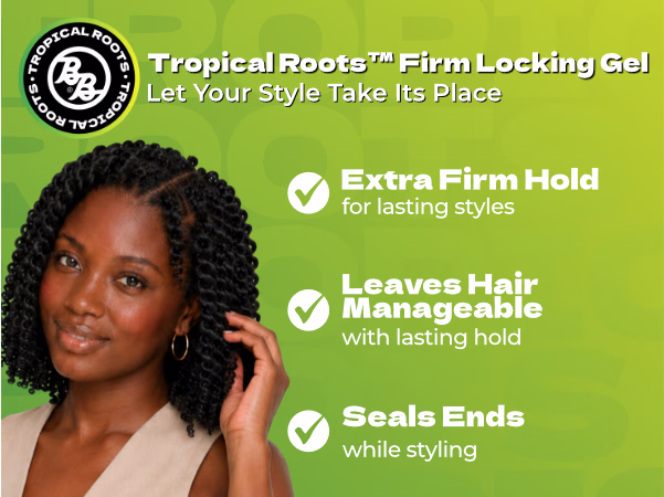 Bronner Bros. — Tropical Roots Firm Locking Gel / A+ Content, composition 1, panel 1