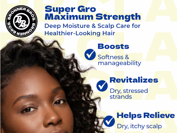 Bronner Bros. — Argan Oil & Coconut Super Gro / A+ Content, composition 1, panel 1