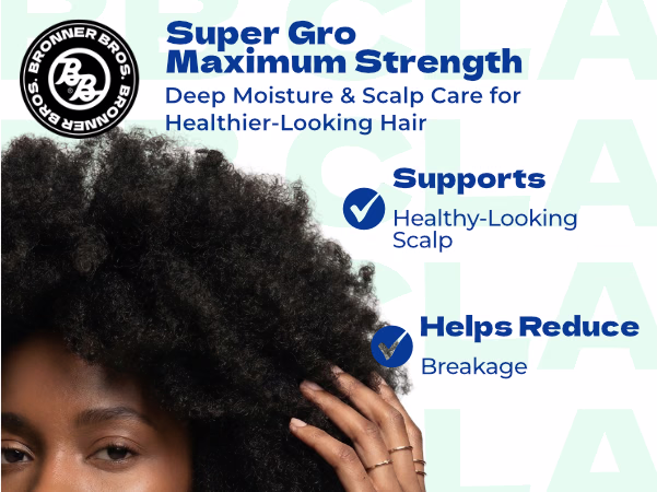 Bronner Bros. — Super Gro Maximum Strength / A+ Content, composition 1, panel 1