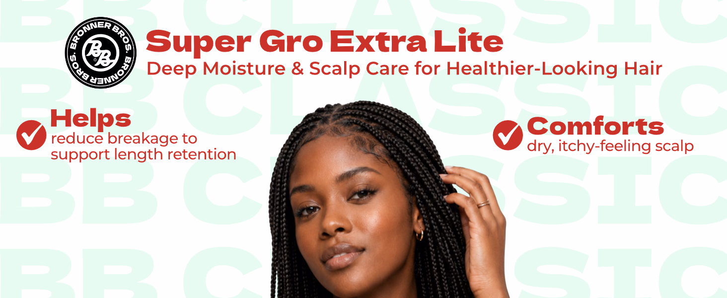 Bronner Bros. — Extra Lite Super Gro / A+ Content, composition 1, panel 1