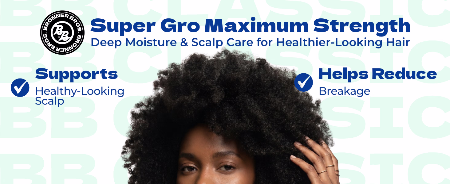 Bronner Bros. — Super Gro Maximum Strength / A+ Content, composition 1, panel 1