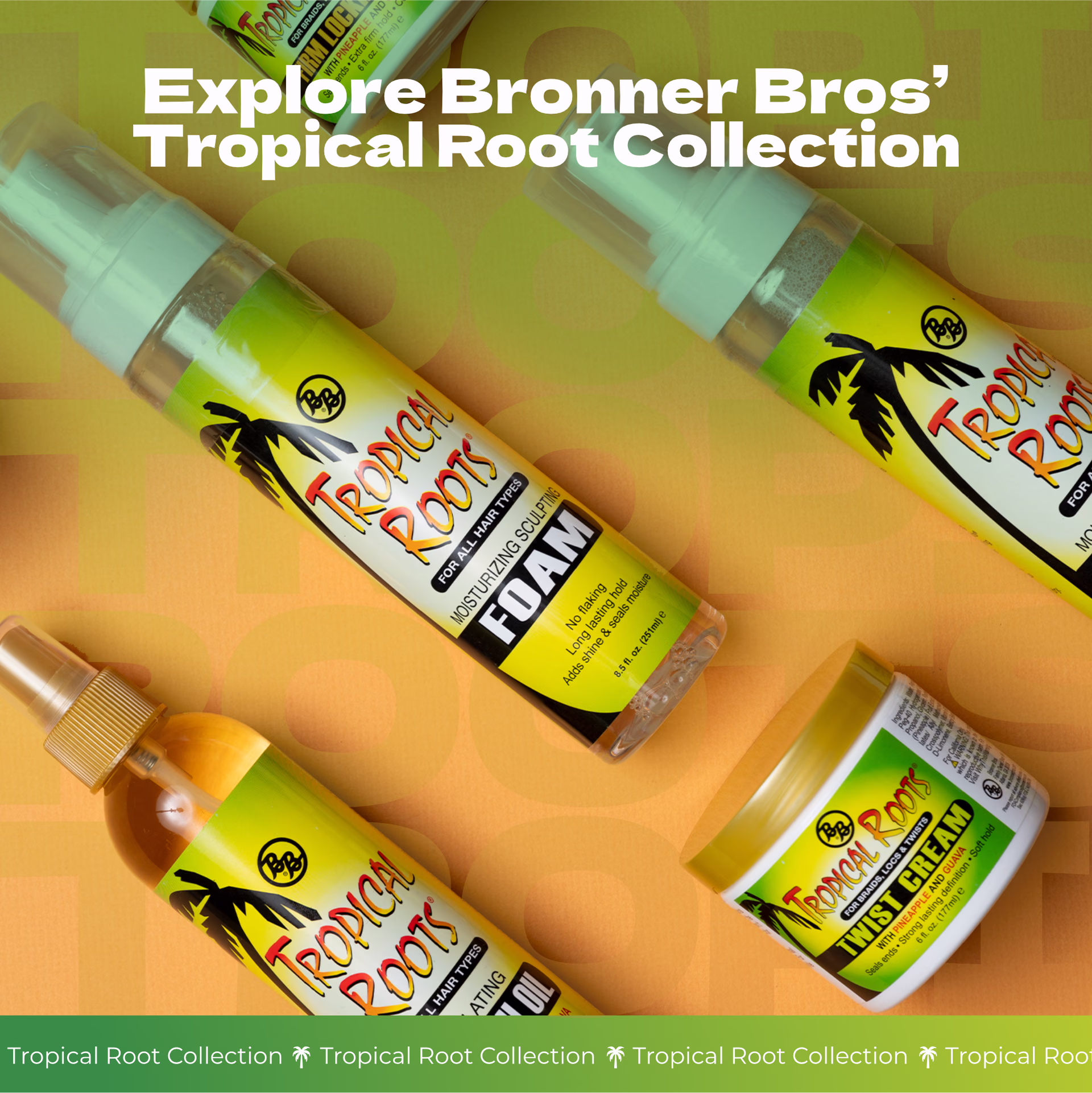 Bronner Bros. / Tropical Roots Moisturizing Sculpting Foam — listing image 8