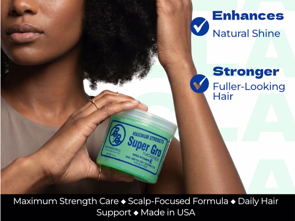 Bronner Bros. — Super Gro Maximum Strength / A+ Content, composition 1, panel 1