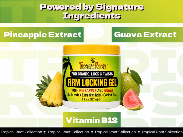 Bronner Bros. — Tropical Roots Firm Locking Gel / A+ Content, composition 1, panel 1