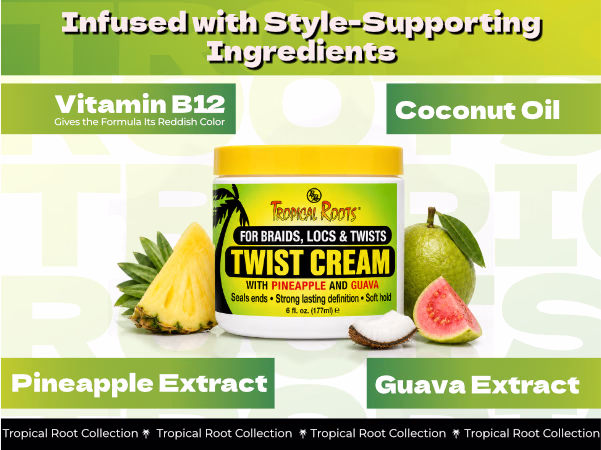 Bronner Bros. — Tropical Roots Twist Cream / A+ Content, composition 1, panel 1