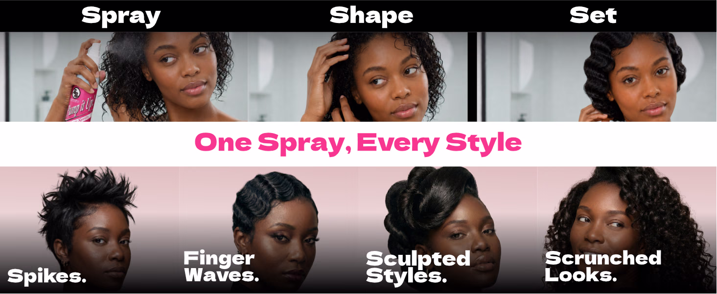 Bronner Bros. — Pump It Up! Regular Styling Spritz / A+ Content, composition 1, panel 1