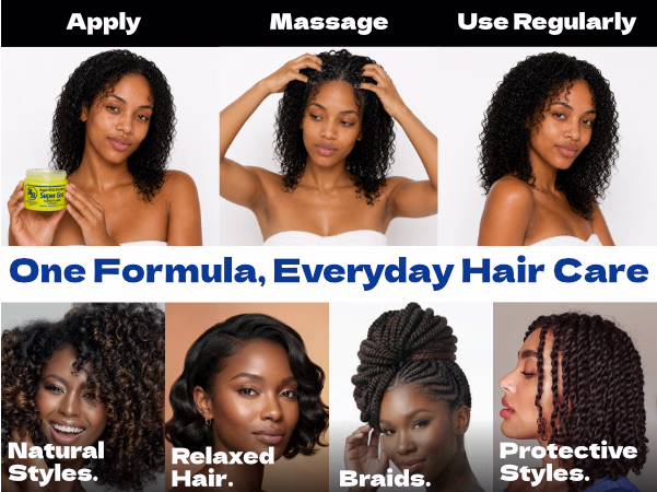 Bronner Bros. — Argan Oil & Coconut Super Gro / A+ Content, composition 1, panel 1