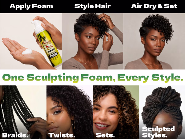 Bronner Bros. — Tropical Roots Moisturizing Sculpting Foam / A+ Content, composition 1, panel 1