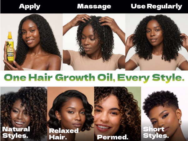 Bronner Bros. — Tropical Roots Stimulating Growth Oil / A+ Content, composition 1, panel 1