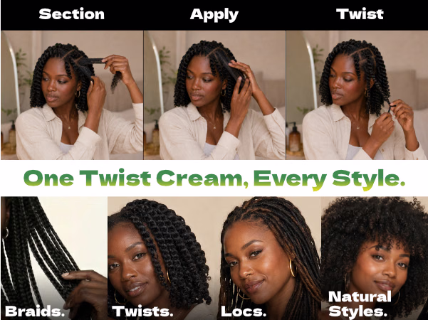 Bronner Bros. — Tropical Roots Twist Cream / A+ Content, composition 1, panel 1