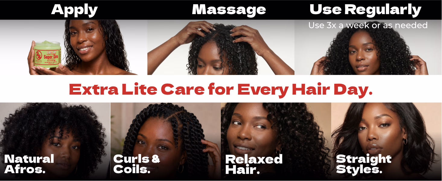 Bronner Bros. — Extra Lite Super Gro / A+ Content, composition 1, panel 1