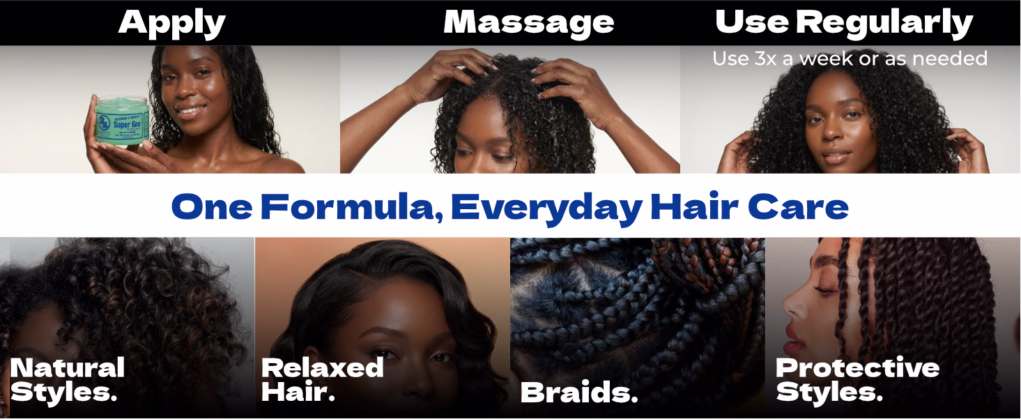 Bronner Bros. — Super Gro Maximum Strength / A+ Content, composition 1, panel 1
