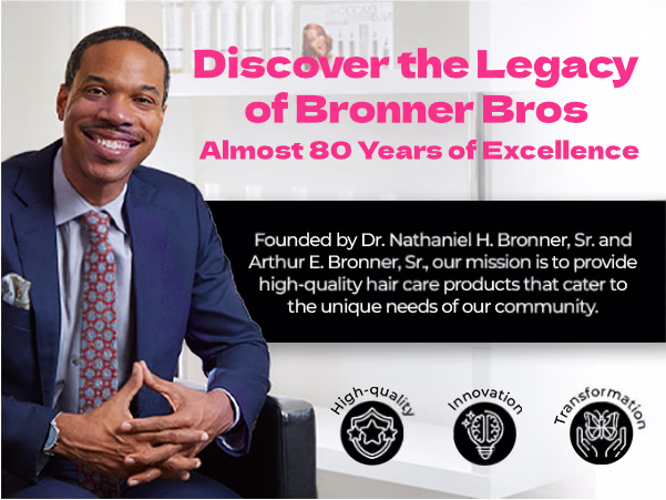 Bronner Bros. — BB Oil Moisturizer Hair Lotion / A+ Content / Discover the legacy, composition 1, panel 1