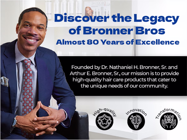 Bronner Bros. — BB Pine Tar Super Gro / A+ Content / Discover the legacy, composition 1, panel 1