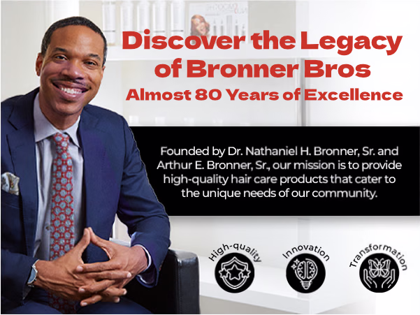 Bronner Bros. — Extra Lite Super Gro / A+ Content / Discover the legacy, composition 1, panel 1