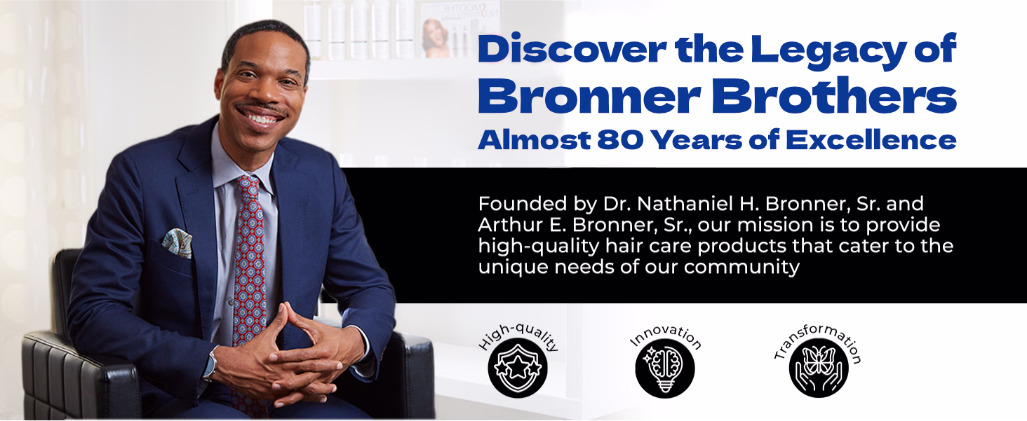 Bronner Bros. — Argan Oil & Coconut Super Gro / A+ Content / Discover the legacy, composition 1, panel 1