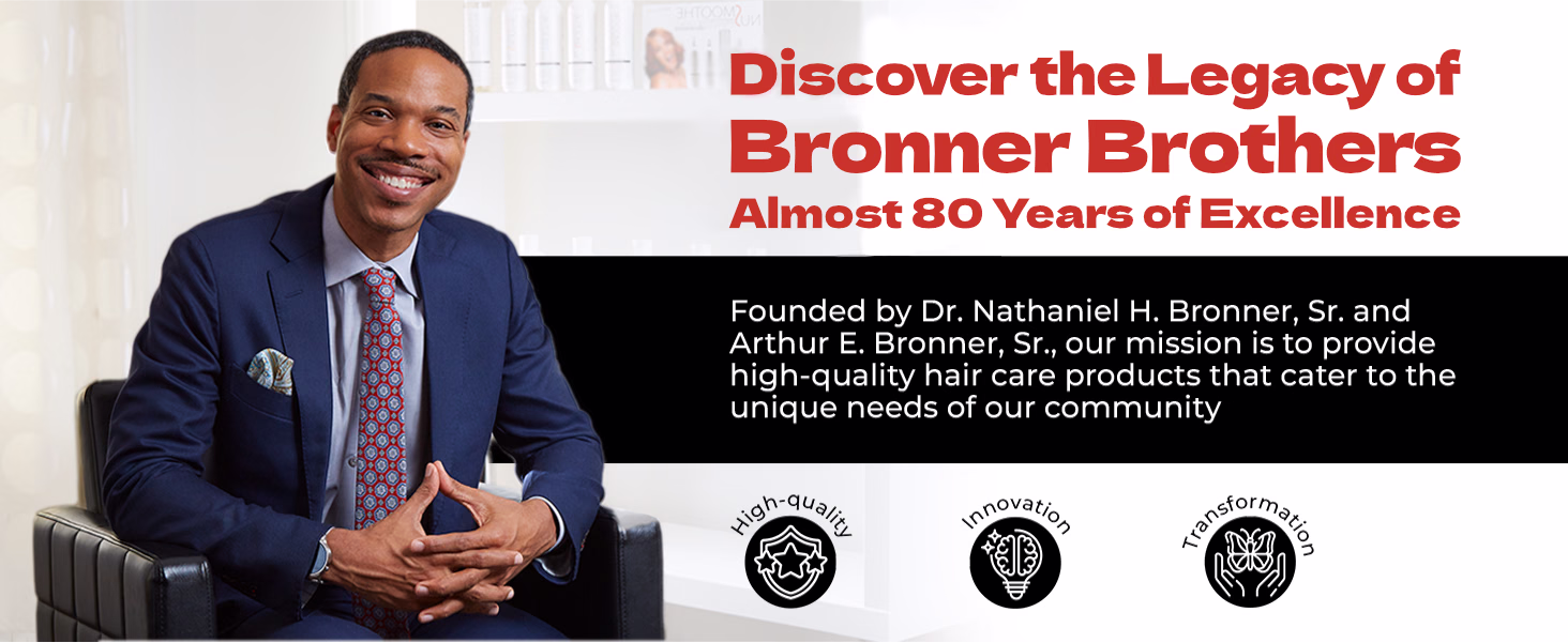 Bronner Bros. — Extra Lite Super Gro / A+ Content / Discover the legacy, composition 1, panel 1
