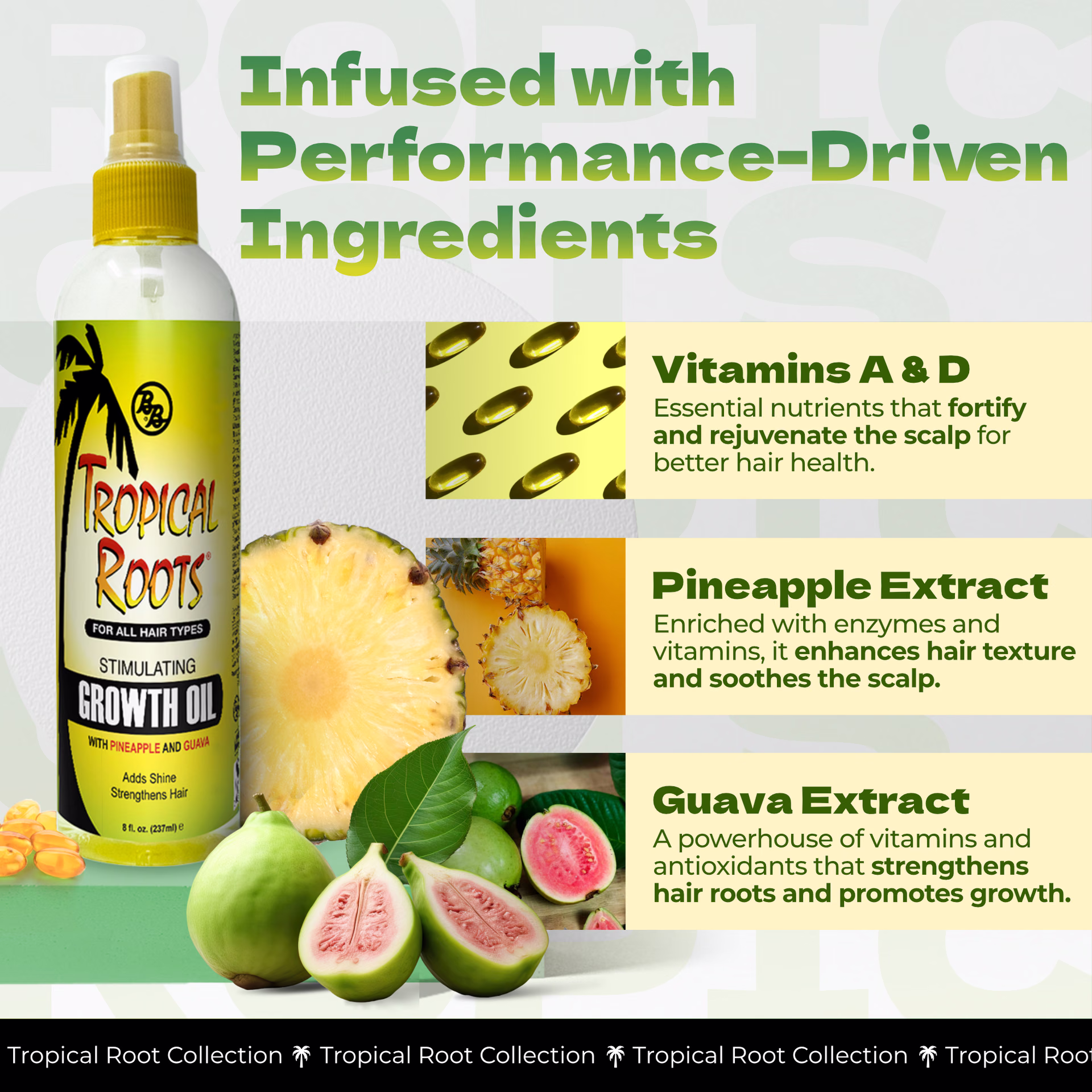 Bronner Bros. / Tropical Roots Stimulating Growth Oil — listing image 2
