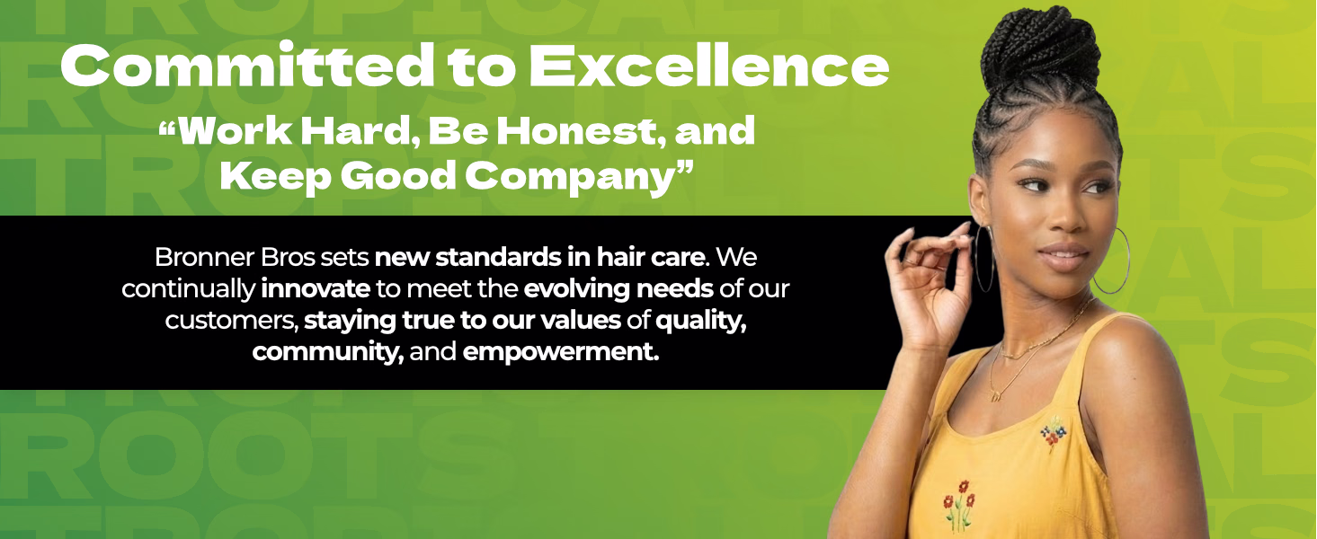 Bronner Bros. — Tropical Roots Jamaican Black Castor Oil / A+ Content / Committed to excellence, composition 1, panel 1
