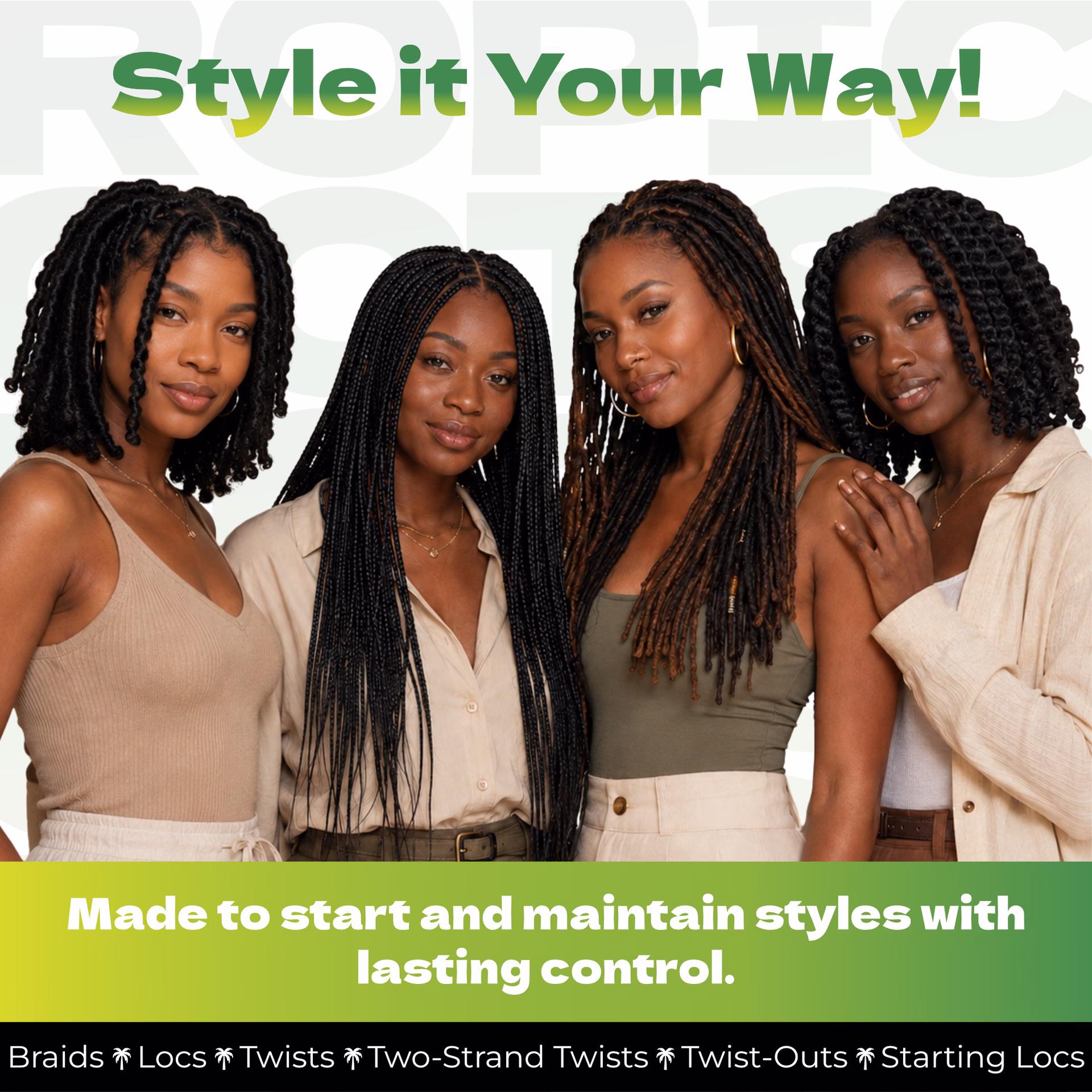 Bronner Bros. / Tropical Roots Firm Locking Gel — listing image 5