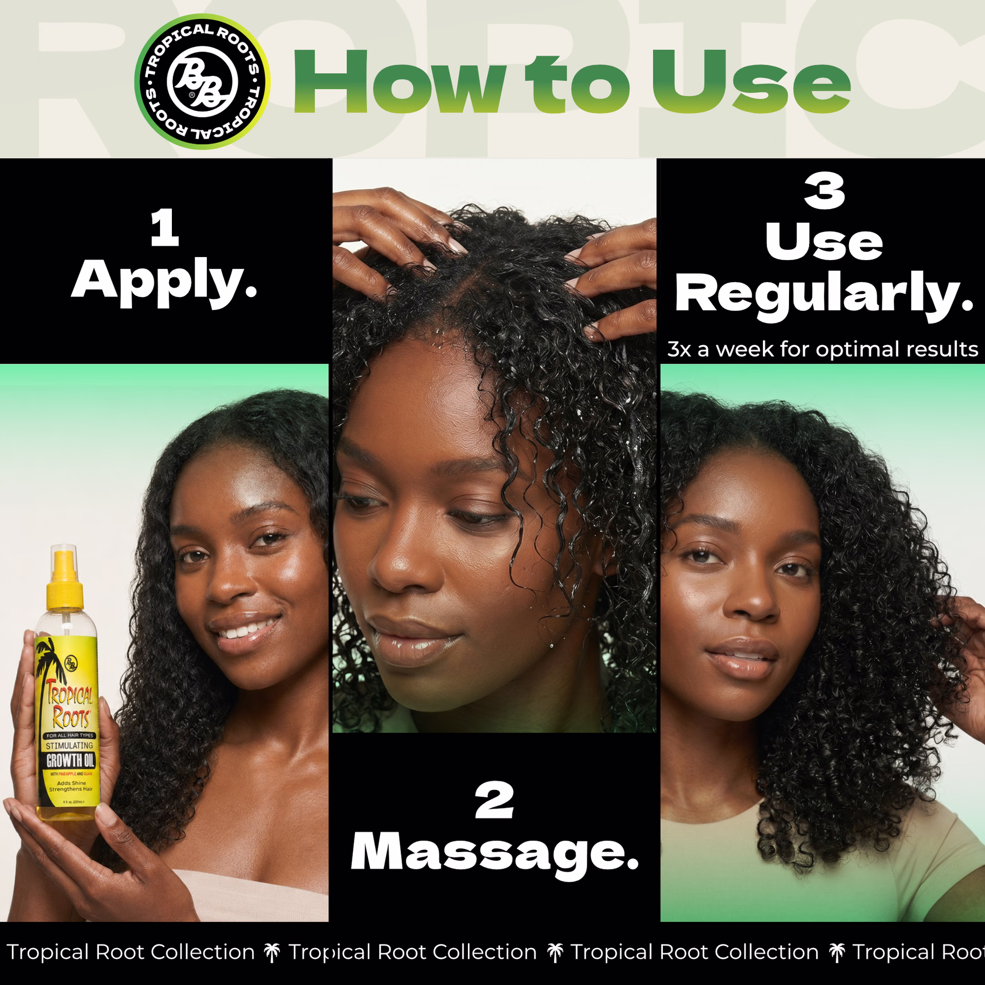 Bronner Bros. / Tropical Roots Stimulating Growth Oil — listing image 5