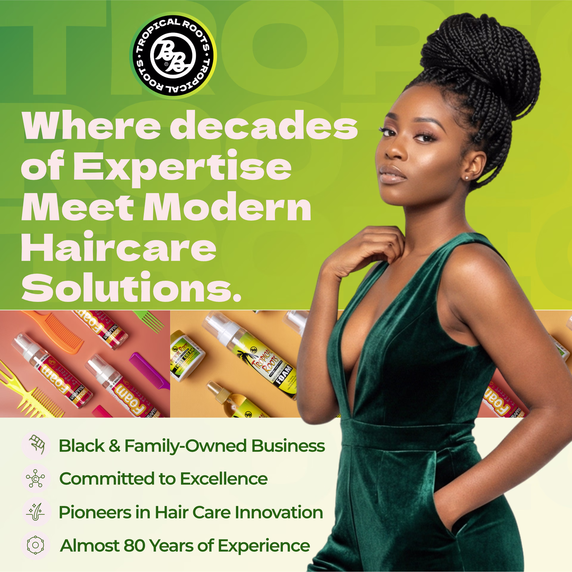 Bronner Bros. / Tropical Roots Moisturizing Sculpting Foam — listing image 7