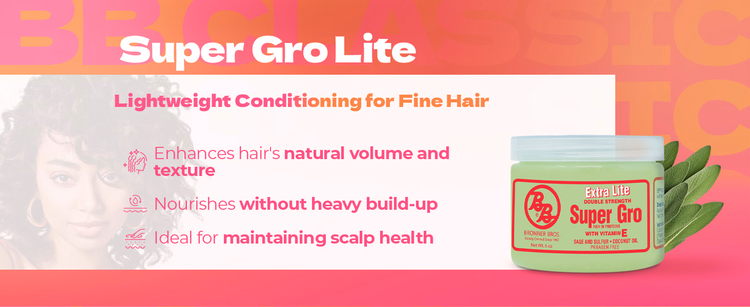 Bronner Bros. — Double Strength Super Gro / A+ Content / Extra Lite, composition 1, panel 1