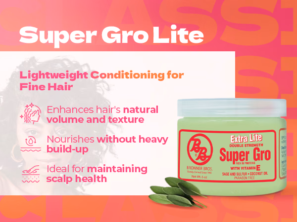 Bronner Bros. — Double Strength Super Gro / A+ Content / Extra Lite, composition 1, panel 1