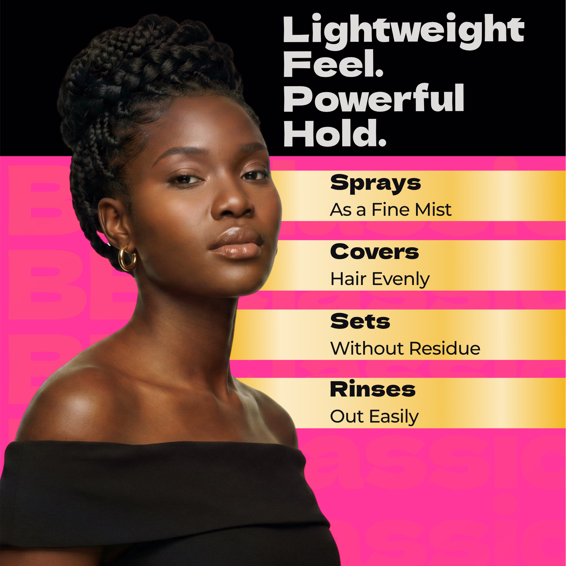Bronner Bros. / Pump It Up! Gold Styling Spritz — listing image 2