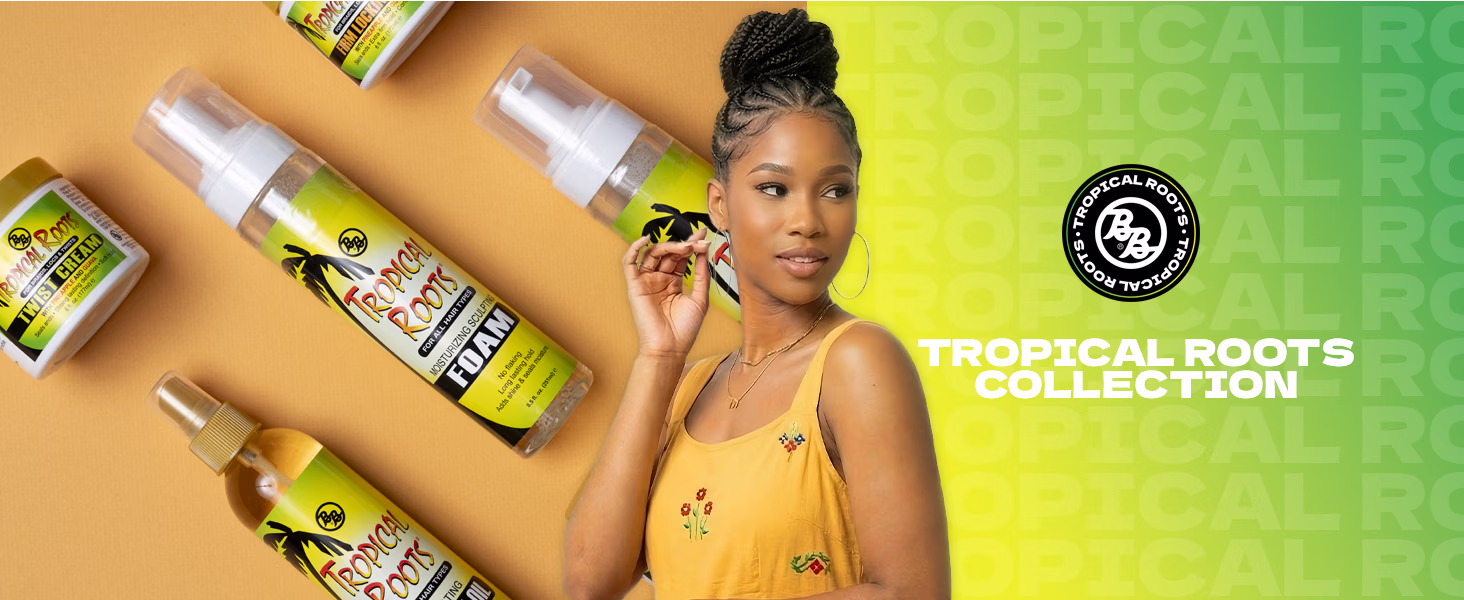 Bronner Bros. — Pump It Up! The Mousse / A+ Content / Tropical Roots, composition 1, panel 1